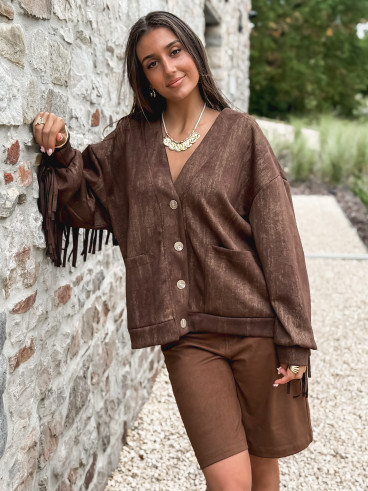 Gilet Eliora - Chocolat