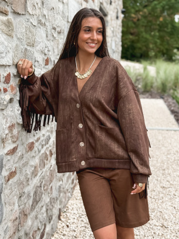 Gilet Eliora - Chocolat