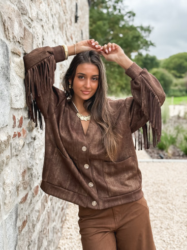 Gilet Eliora - Chocolat