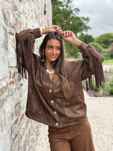 Gilet Eliora - Chocolat