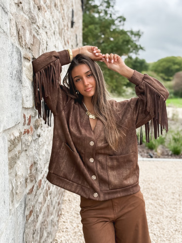 Gilet Eliora - Chocolat