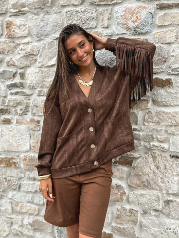 Gilet Eliora - Chocolat
