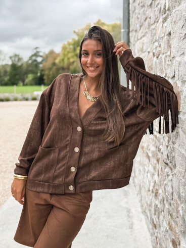 Gilet Eliora - Chocolat