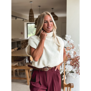Pull sans manches Florianne - Beige