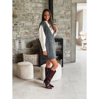 Robe pull Giuliana - Gris foncé