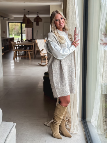 Robe pull Giuliana - Taupe