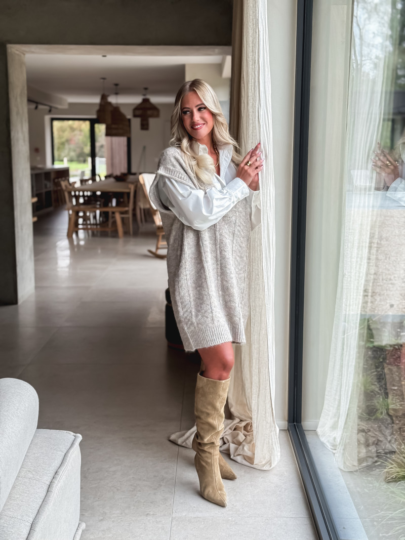 Robe pull Giuliana - Taupe