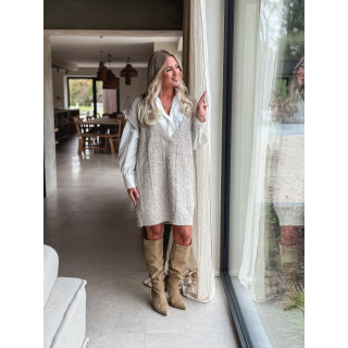 Robe pull Giuliana - Taupe