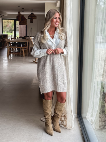 Robe pull Giuliana - Taupe