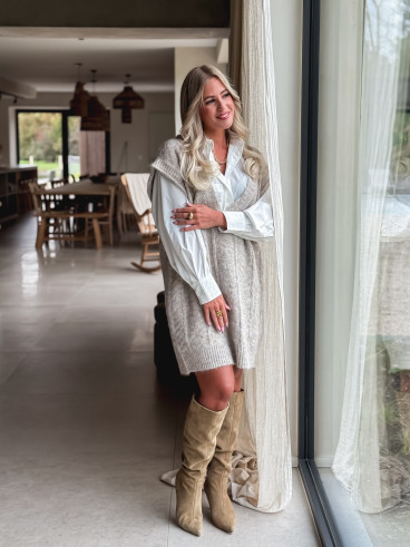 Robe pull Giuliana - Taupe