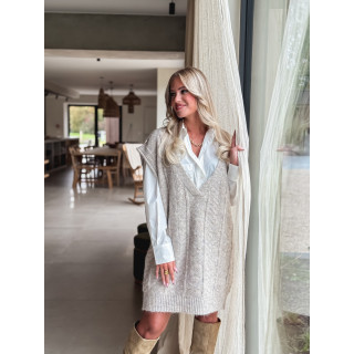 Robe pull Giuliana - Taupe