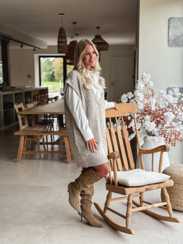 Robe pull Giuliana - Taupe