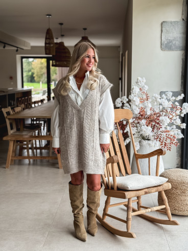 Robe pull Giuliana - Taupe