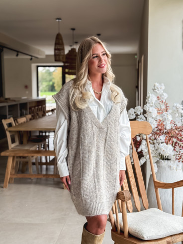 Robe pull Giuliana - Taupe