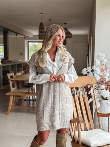 Robe pull Giuliana - Taupe