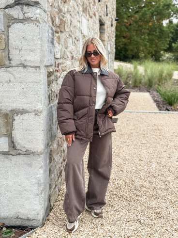 Doudoune Maélina - Chocolat/Noir Doudoune Maélina - Chocolat/Noir