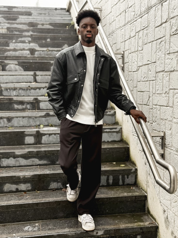 Veste en simili Ricardo - Noir