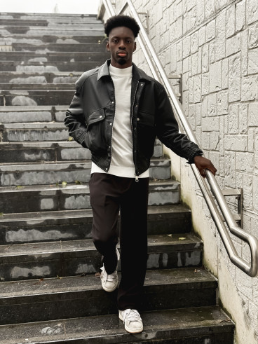 Veste en simili Ricardo - Noir