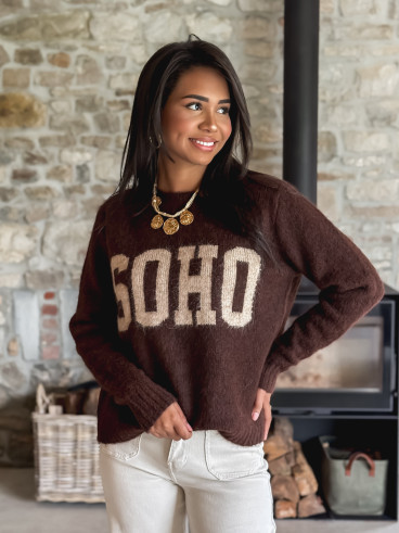 Pull Sohya - Chocolat