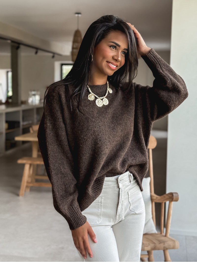 Pull Azélia - Chocolat Pull Azélia - Chocolat