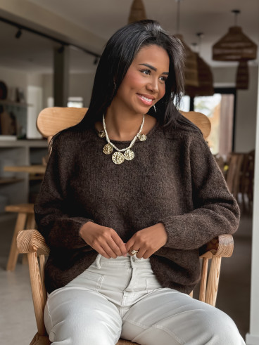 Pull Naora - Chocolat