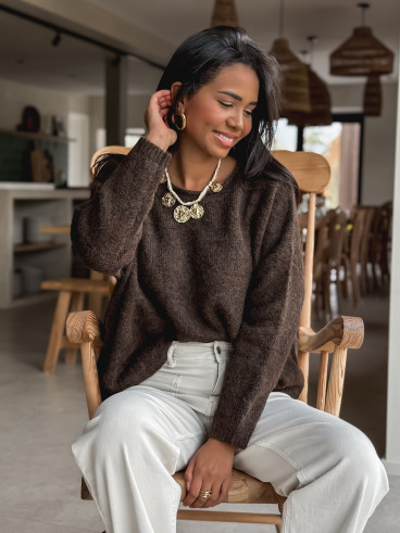 Pull Naora - Chocolat