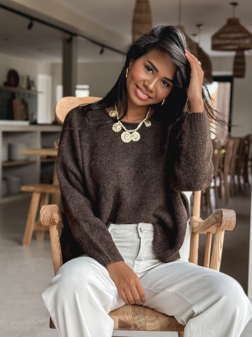 Pull Naora - Chocolat