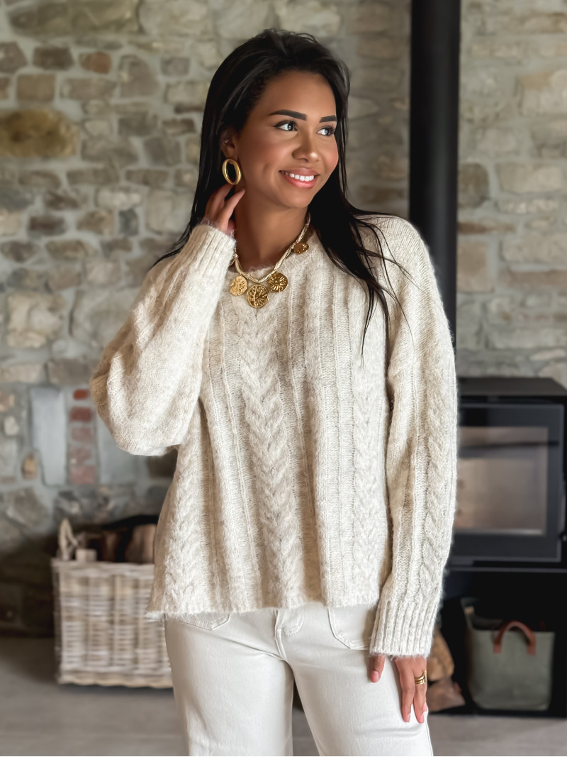 Pull Caissy - Beige Pull Caissy - Beige