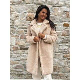Manteau en teddy Alva - Beige