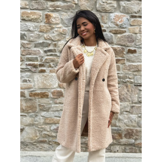 Manteau en teddy Alva - Beige