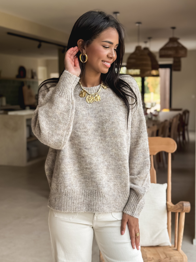 Pull Azélia - Taupe Pull Azélia - Taupe