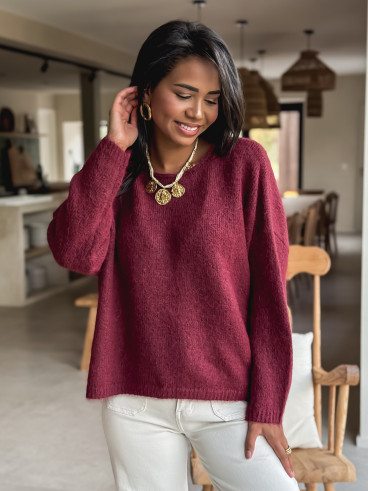Pull Naora - Bordeaux