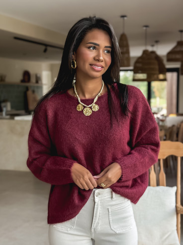 Pull Naora - Bordeaux