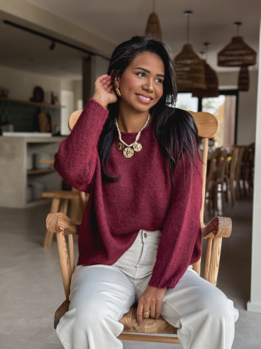 Pull Naora - Bordeaux
