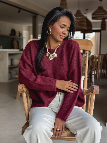 Pull Naora - Bordeaux