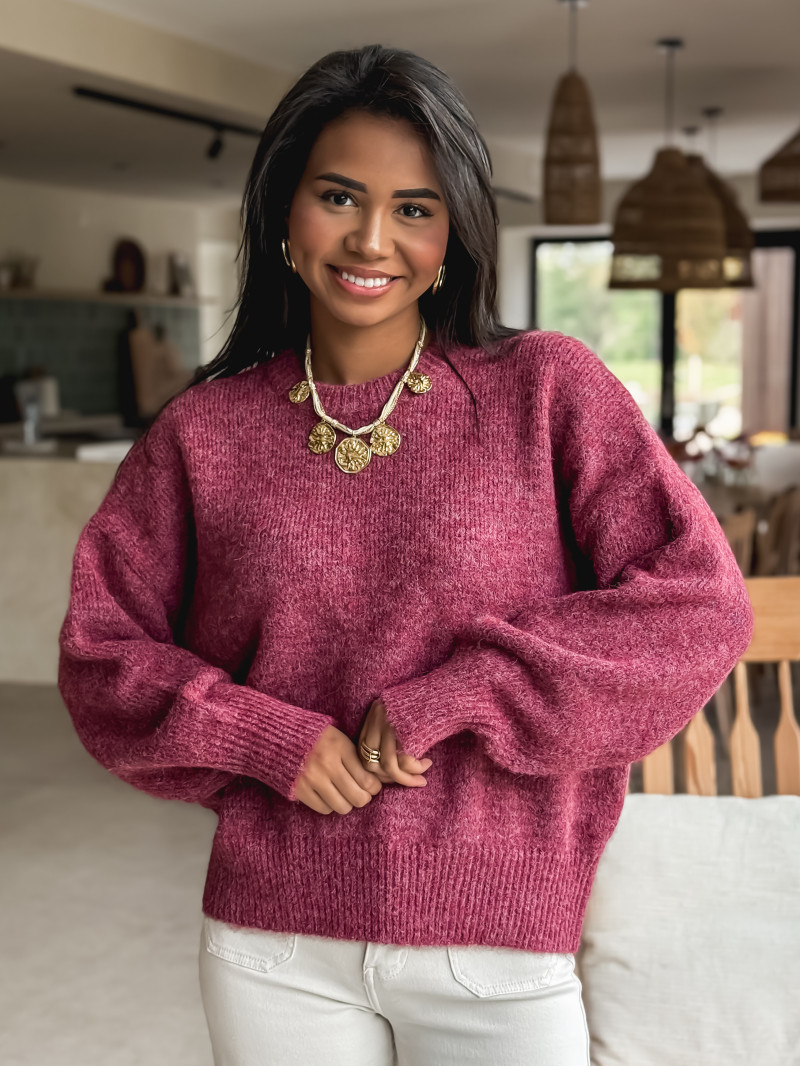 Pull Azélia - Bordeaux