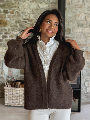 Gilet Sohana - Chocolat