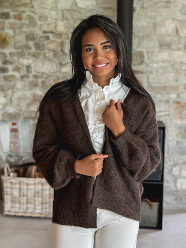 Gilet Sohana - Chocolat