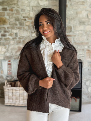 Gilet Sohana - Chocolat