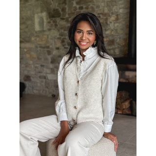 Gilet sans manches Malvina - Beige