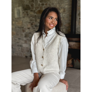 Gilet sans manches Malvina - Beige