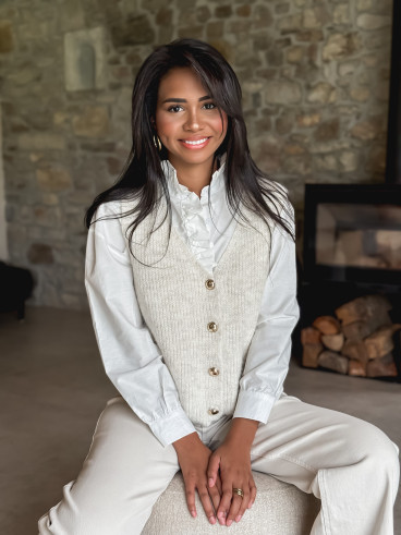 Gilet sans manches Malvina - Beige
