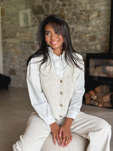 Gilet sans manches Malvina - Beige