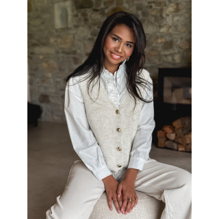 Gilet sans manches Malvina - Beige