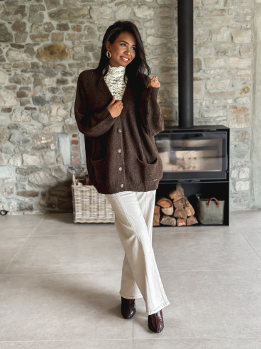 Blouse à motifs Otilya - Ecru Blouse à motifs Otilya - Ecru