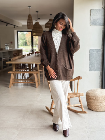 Blouse à motifs Otilya - Ecru Blouse à motifs Otilya - Ecru