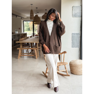 Blouse à motifs Otilya - Ecru