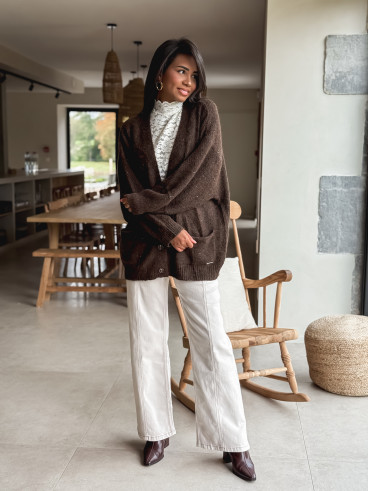 Blouse à motifs Otilya - Ecru Blouse à motifs Otilya - Ecru