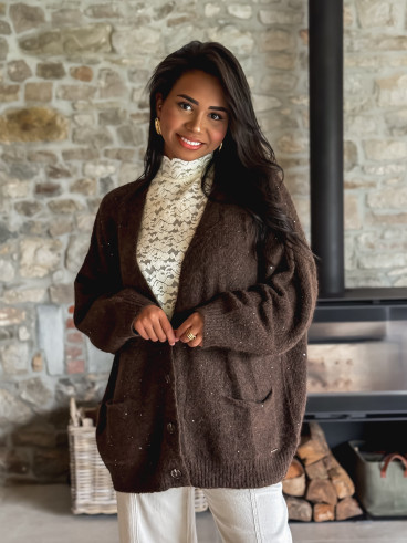 Gilet Ilanna - Chocolat