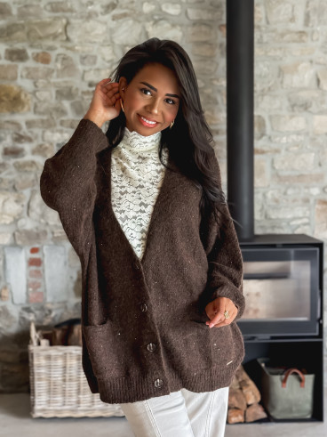 Gilet Ilanna - Chocolat